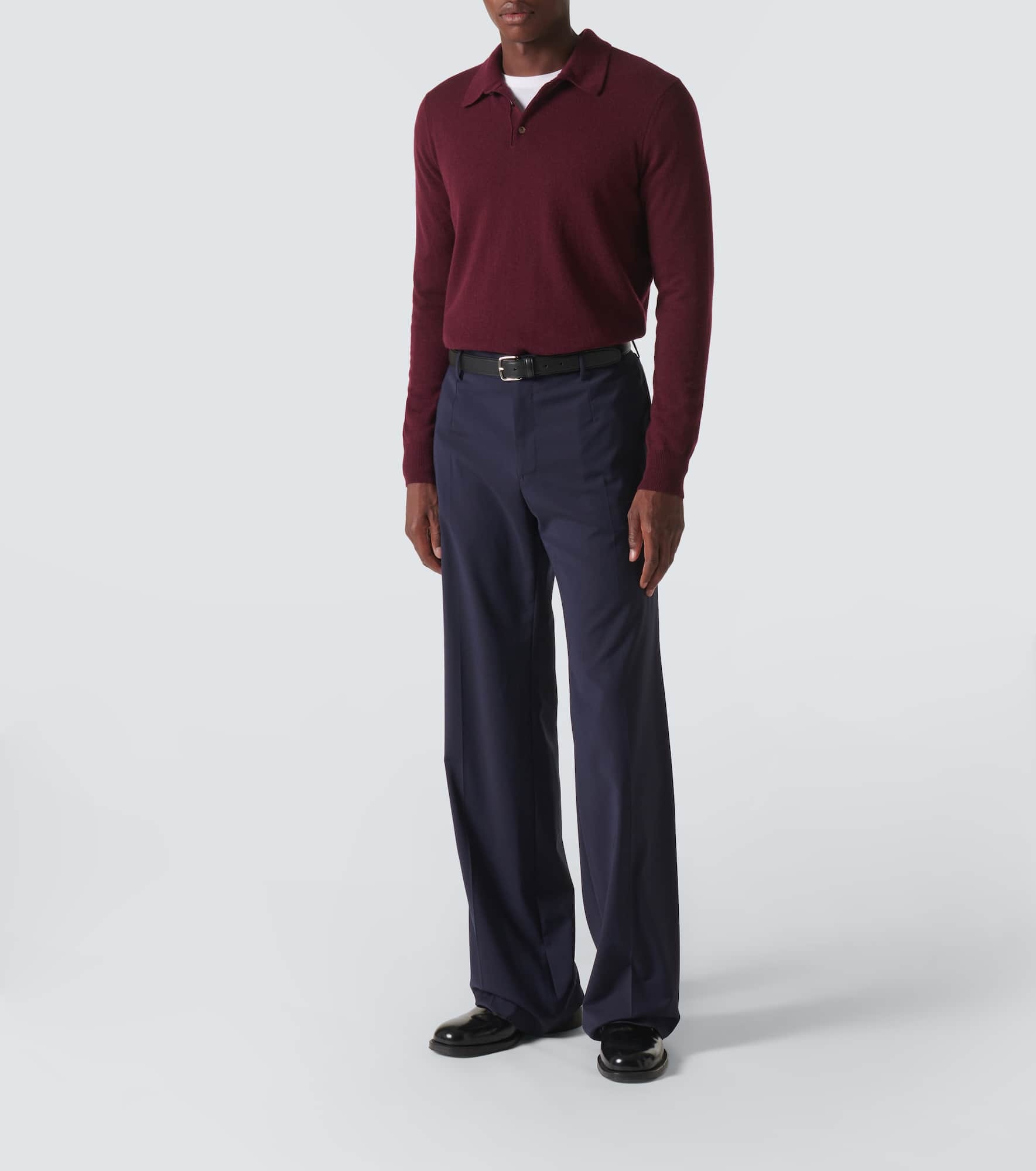 Cashmere polo shirt - 2