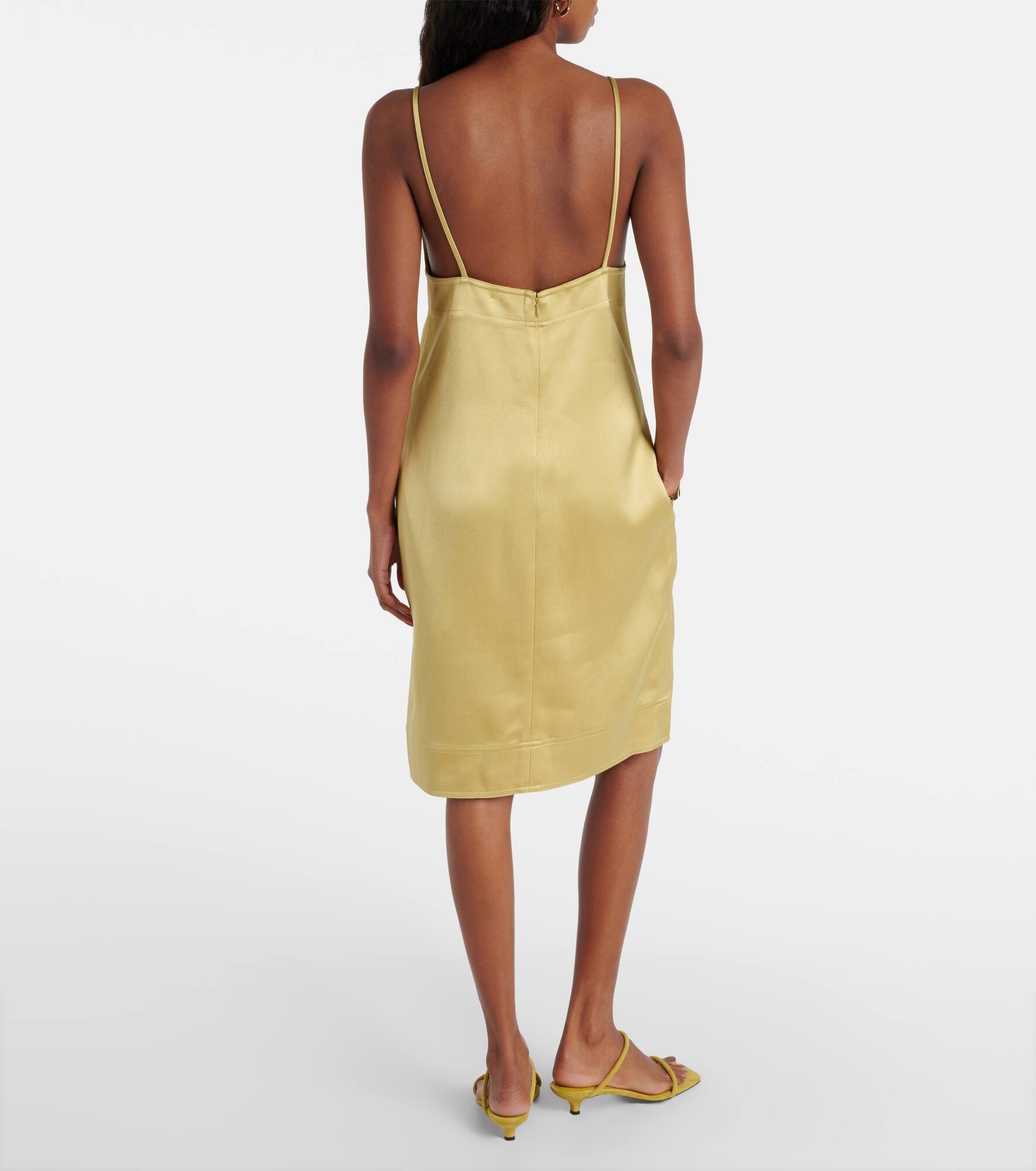 Satin slip dress - 3