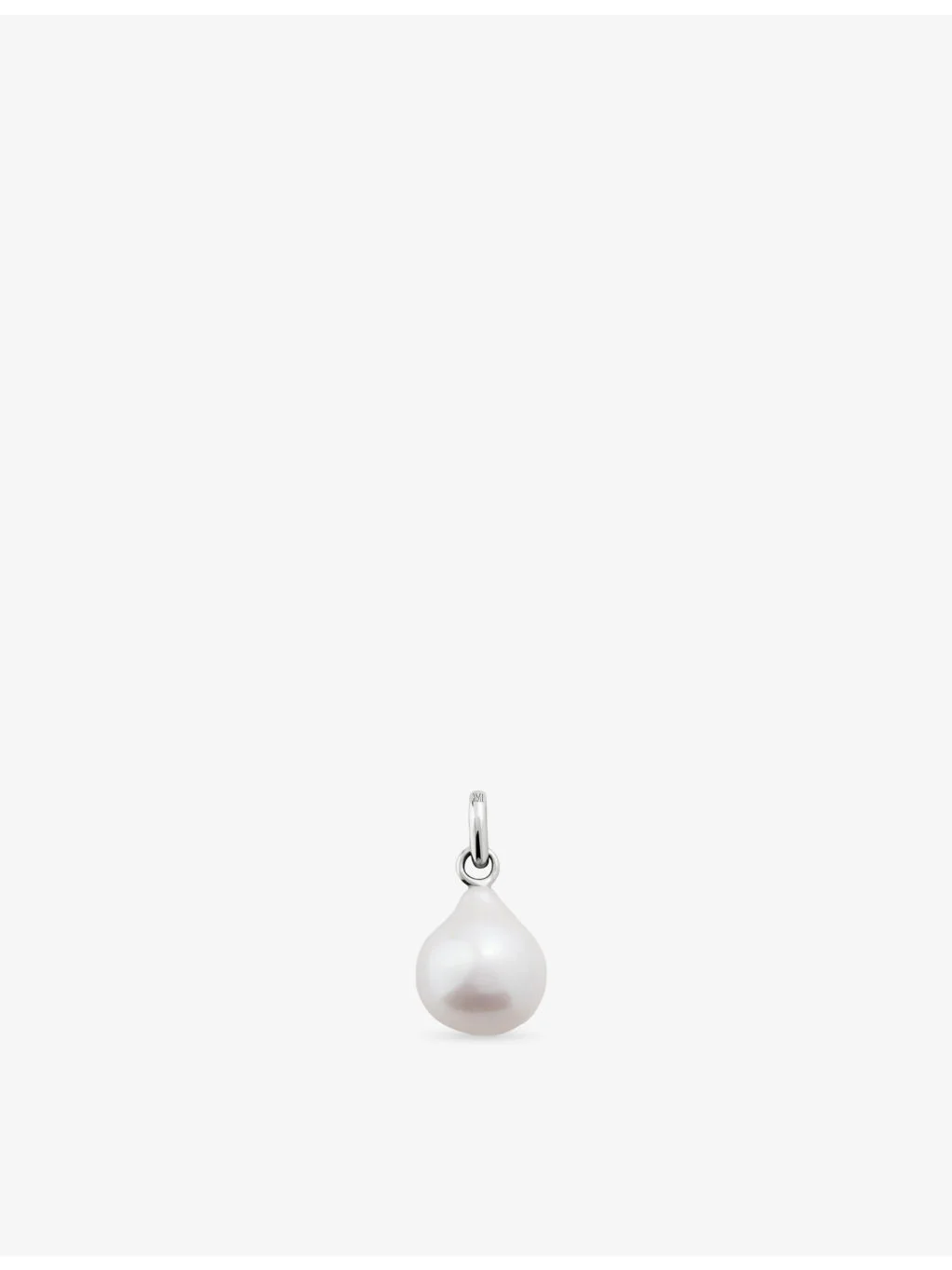 Baroque Pearl Small Sterling-Silver And Pearl Pendant - 1