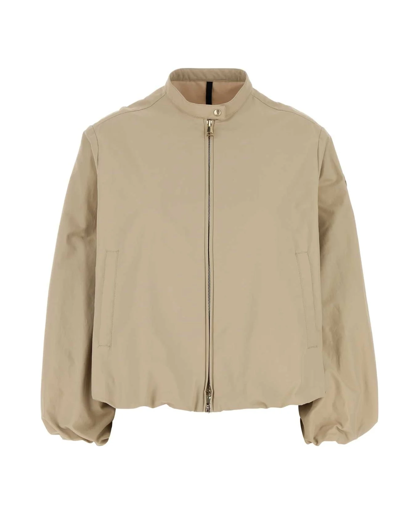 Beige Cotton Blend Gruissan Bomber Jacket - 1