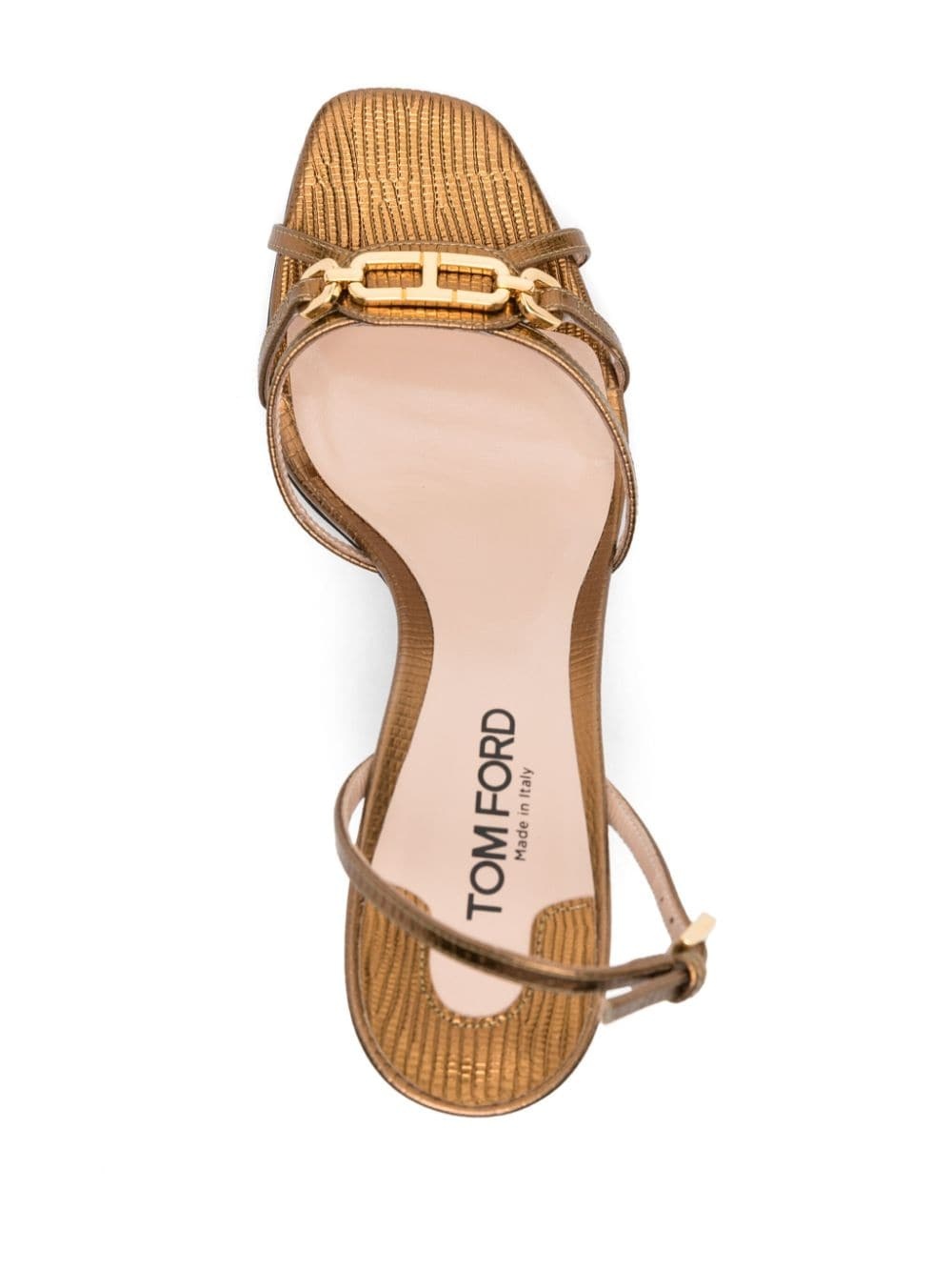 Whitney 85mm metallic sandals - 8