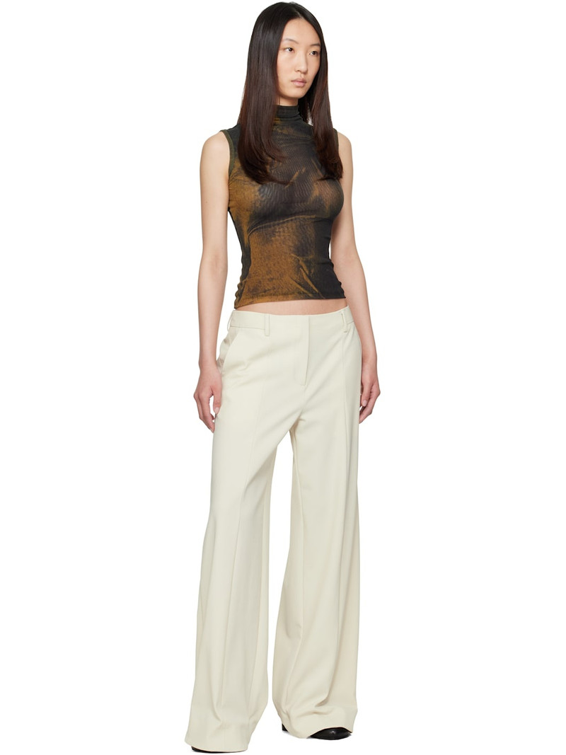 Jean Paul Gaultier SSENSE Exclusive Off-White 'The Stirrup' Trousers outlook