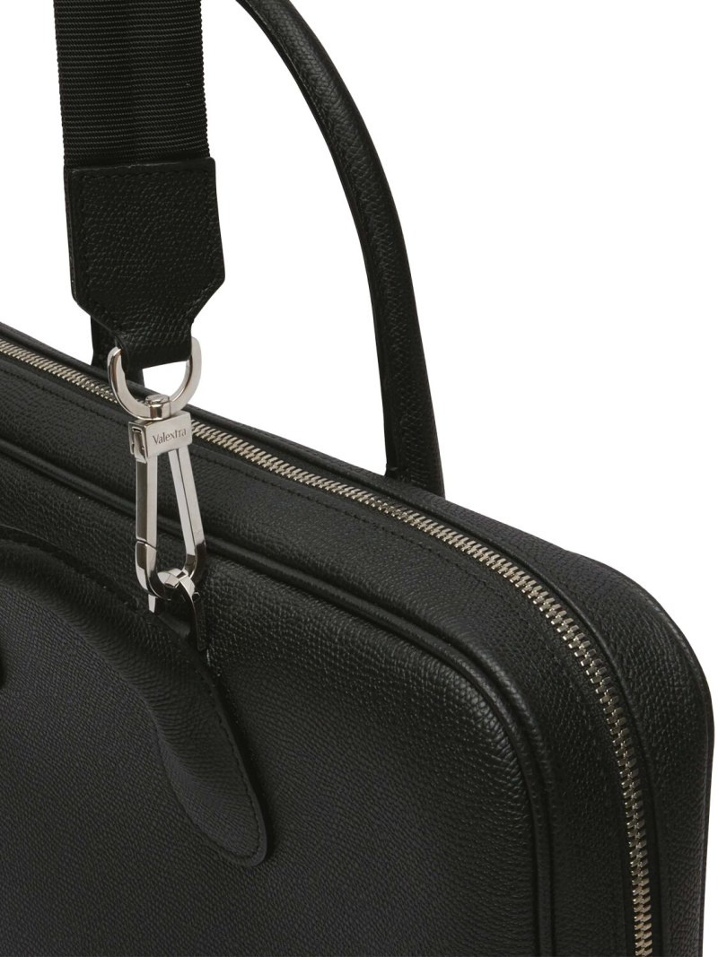 My Logo leather briefcase w/ zip - 3