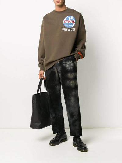 Heron Preston logo patch sweatshirt outlook