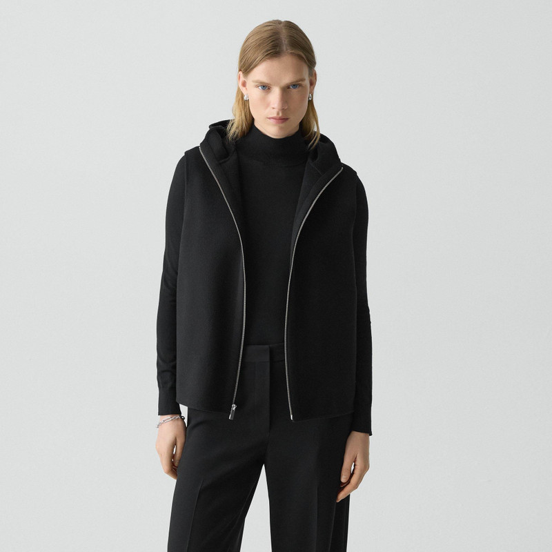 Hooded Vest in Double-Face Wool-Cashmere 2