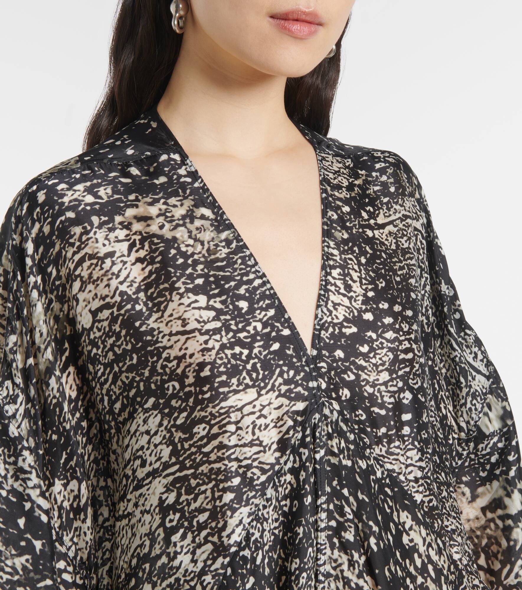 Tommykite draped satin gown - 4