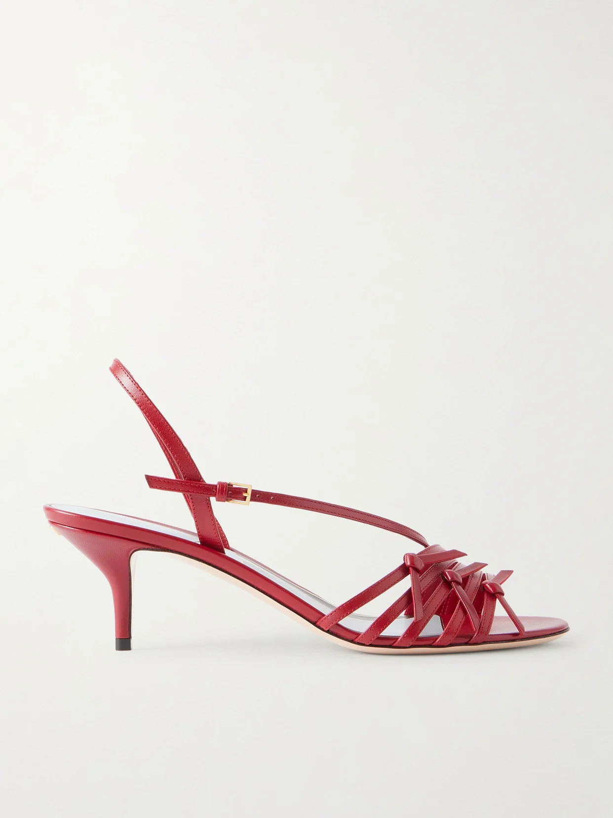 Vg Nodine 55 Bow-detailed Leather Slingback Sandals - 1