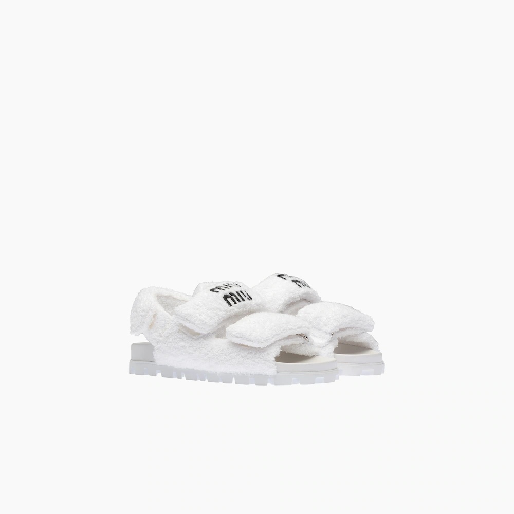 Terry cloth sandals - 1