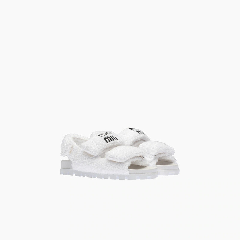 Terry cloth sandals 1