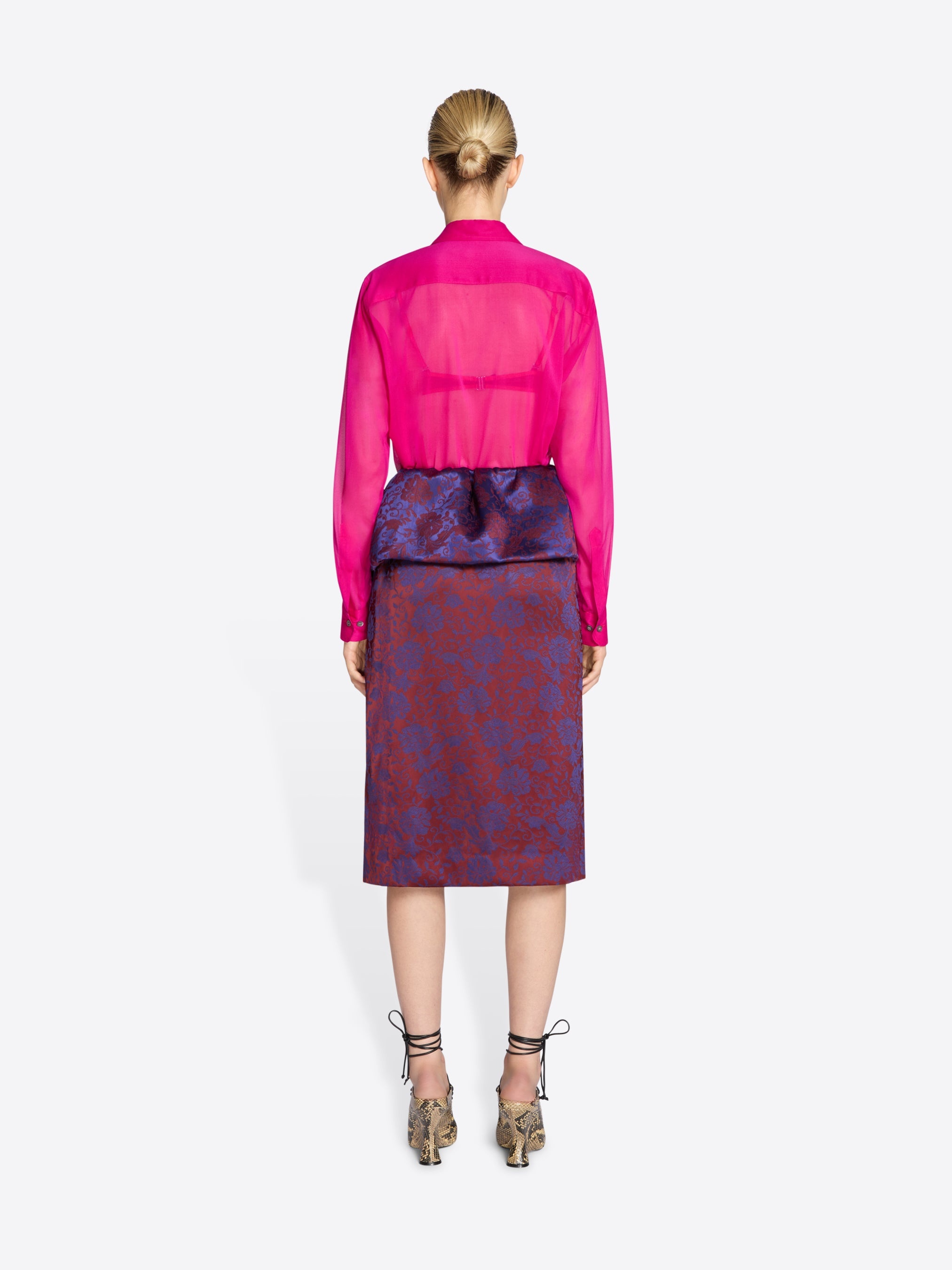 FITTED SILK SHIRT - 4