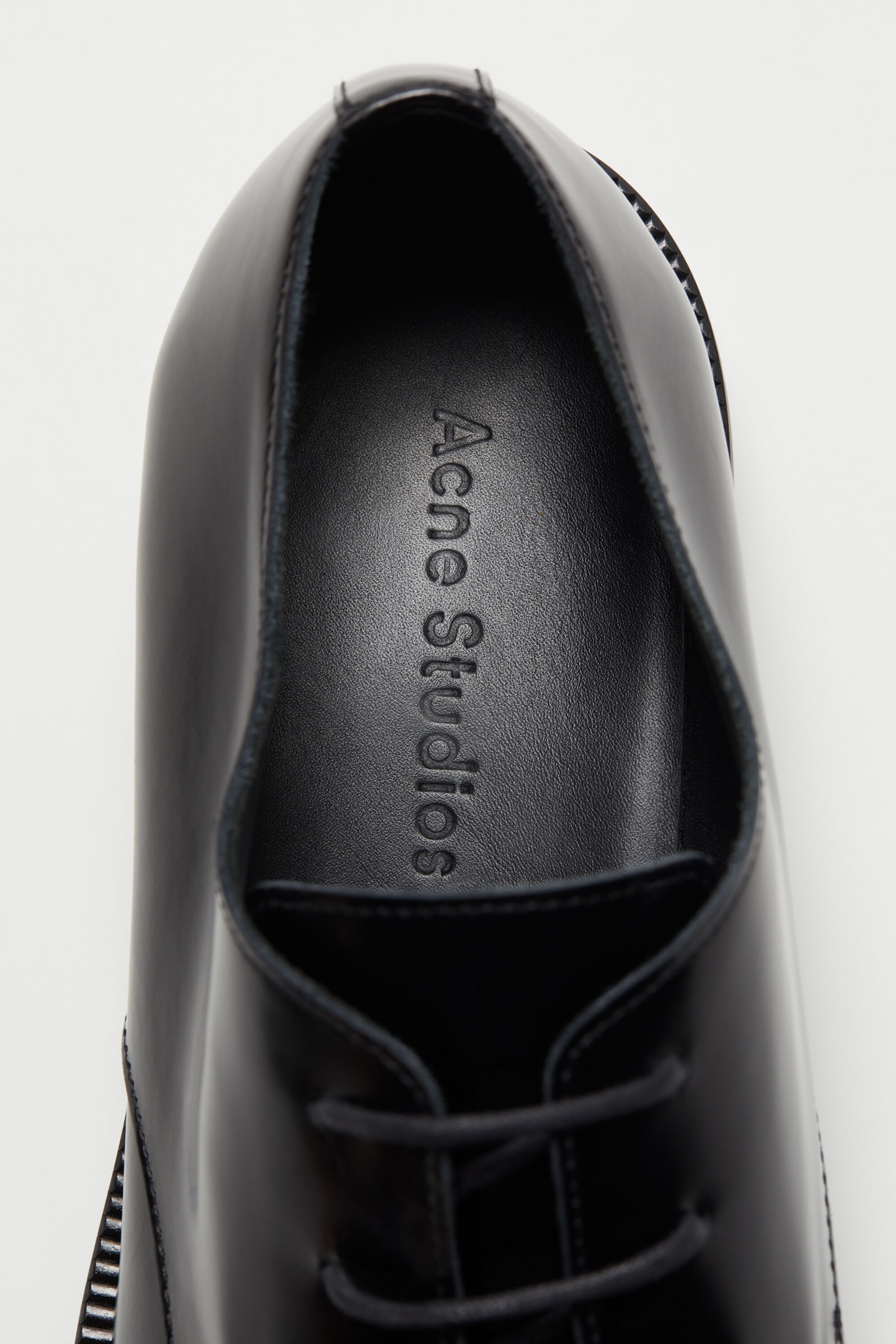 Leather derby shoes - Black/black - 6