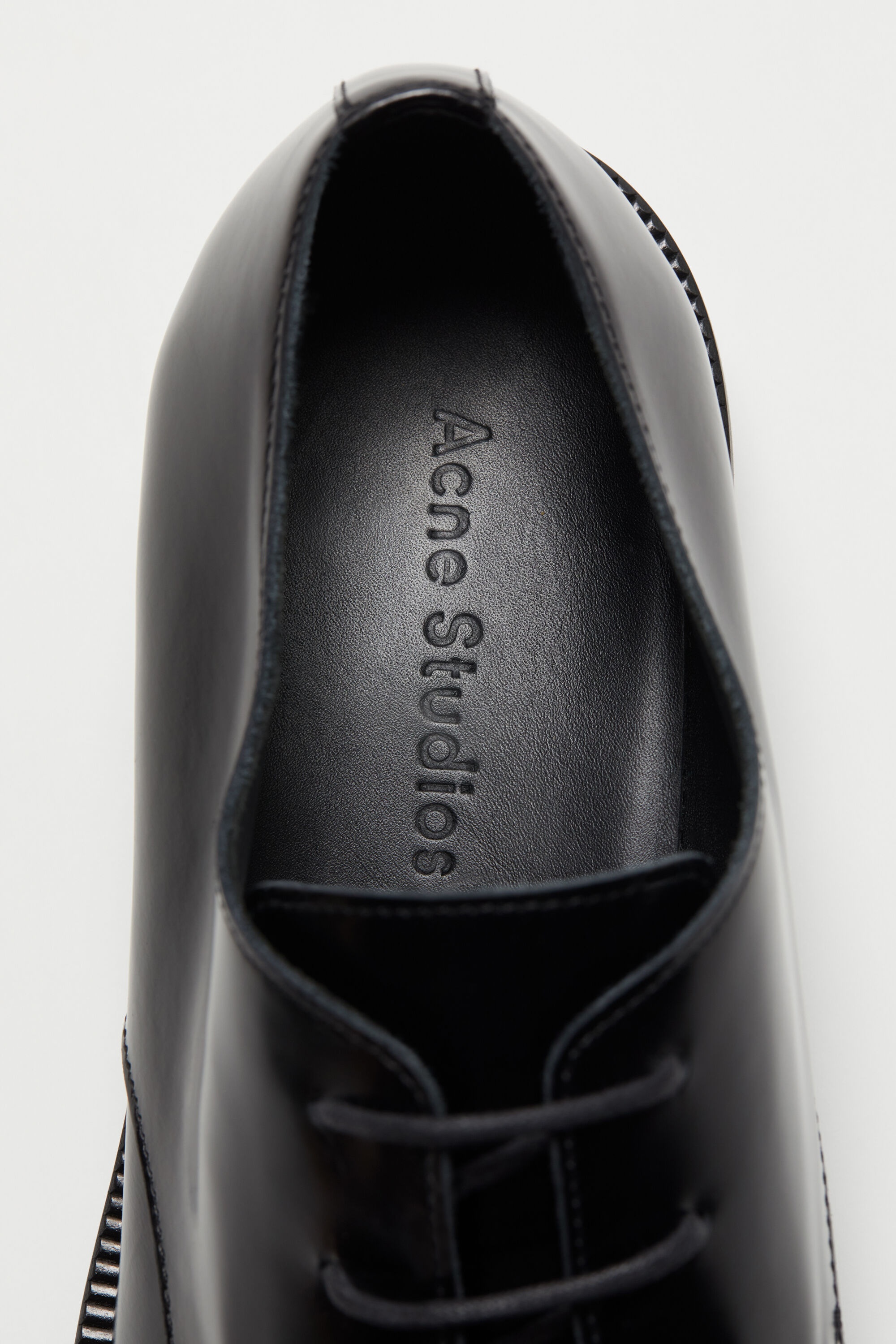 Acne studios derby lace up レザー　シューズ　ダービー Acne Studios - Leather lace-up shoes - Black