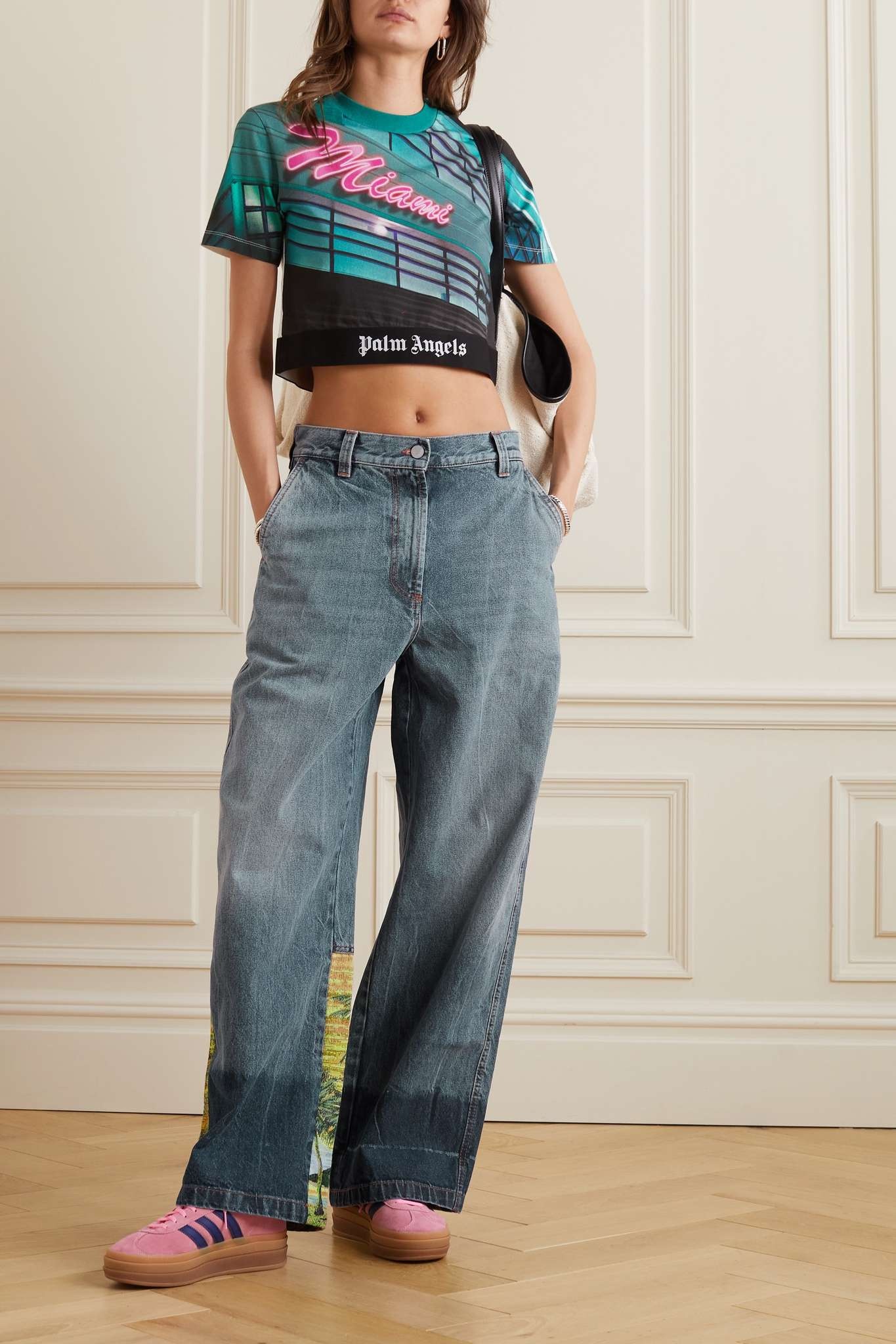 Shop Palm Angels Palms Sunrise Baggy Jeans