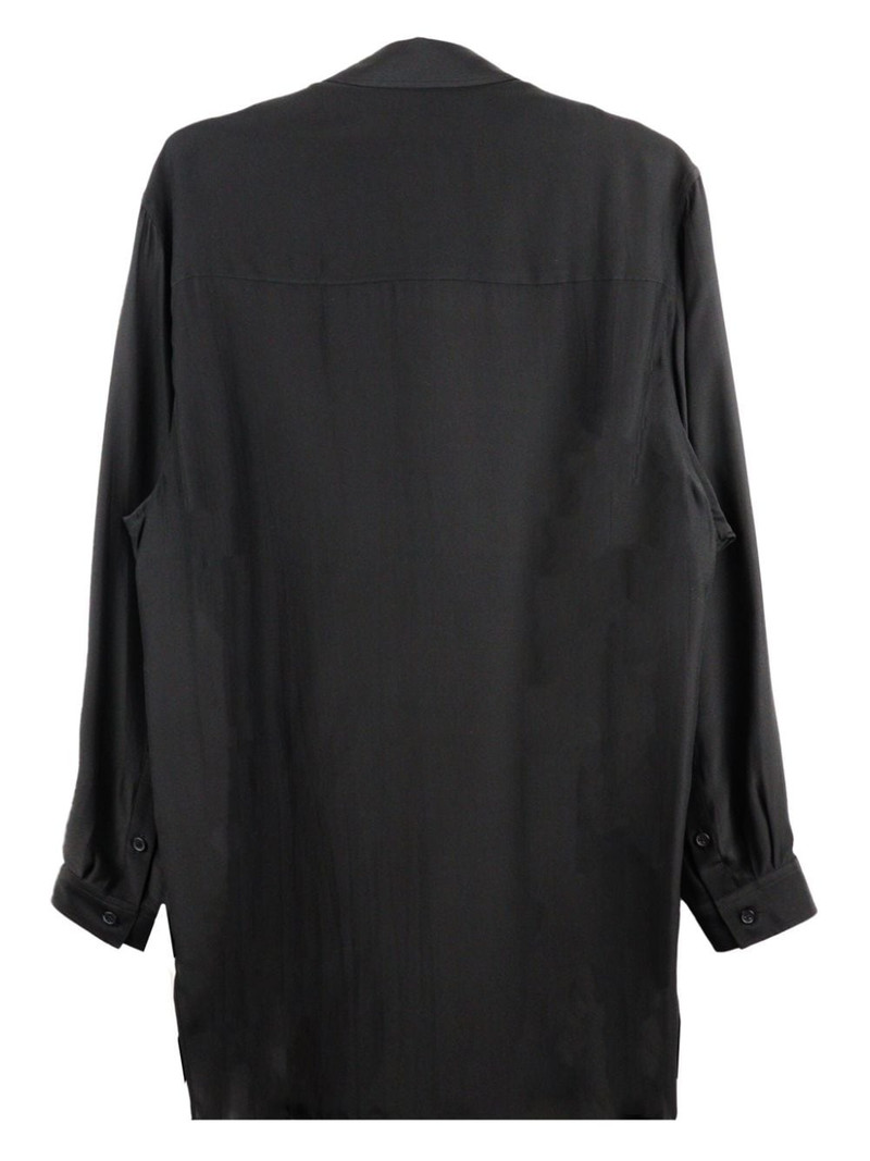 Yohji Yamamoto illustration-print silk shirt outlook