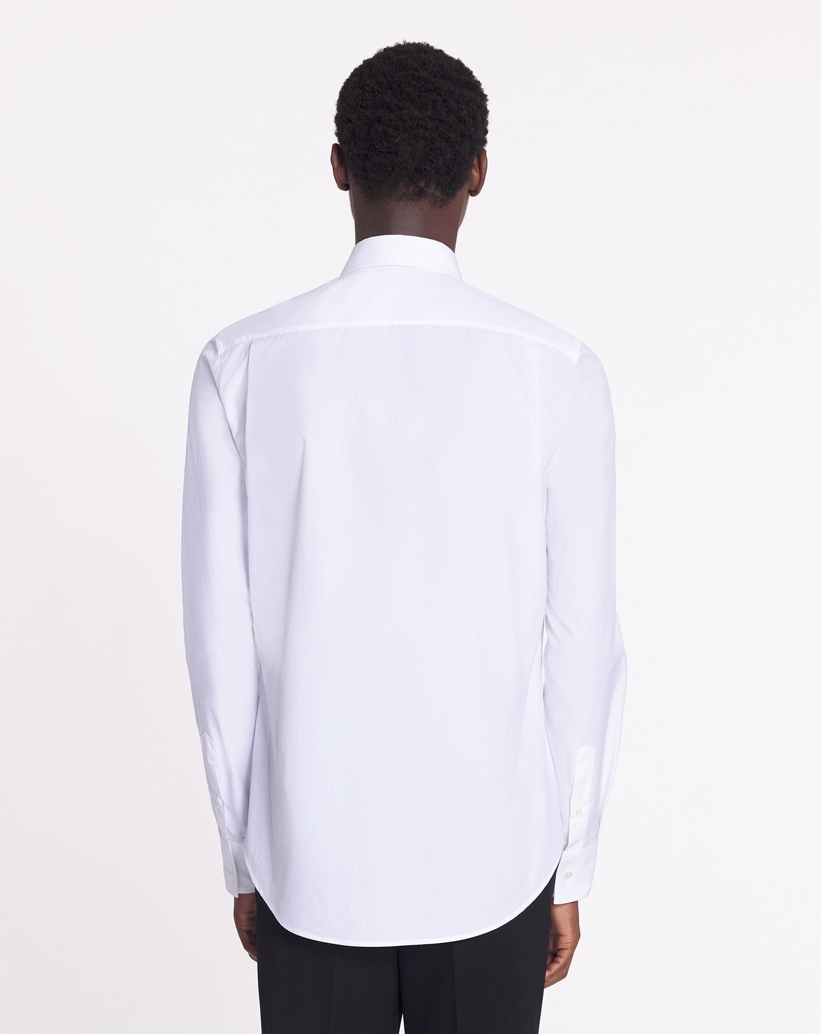 FITTED SHIRT WITH AN EMBROIDERED BIB FRONT - 4
