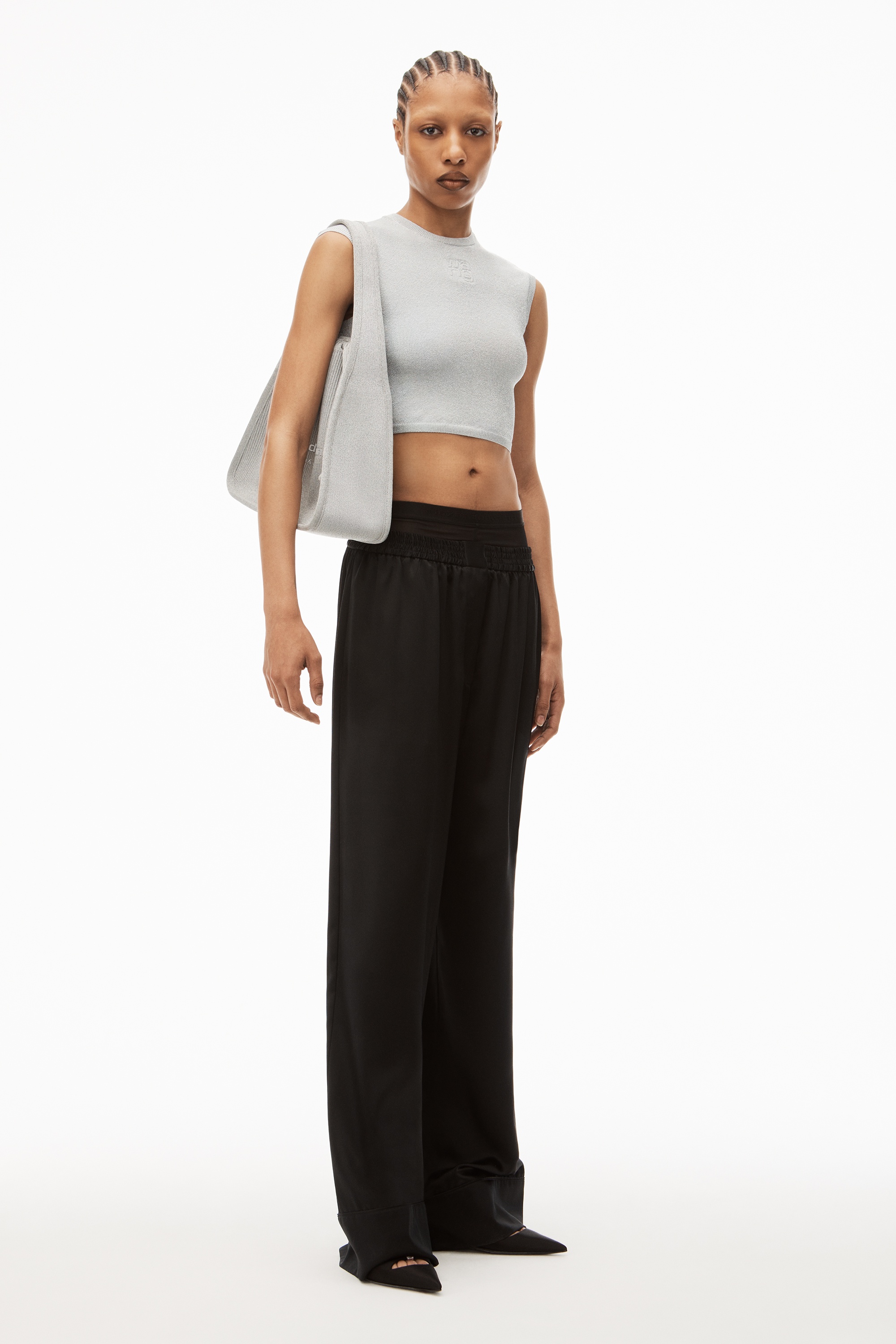 CROPPED TOP IN LUREX - 6