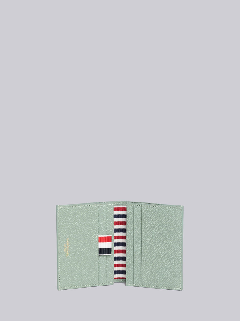 Pebble Grain Leather Toile Double Card Holder 3