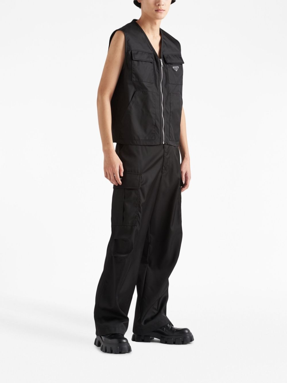 Re-Nylon cargo gilet - 2