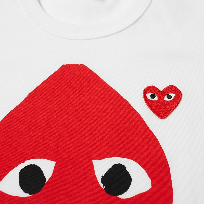 Comme des Garçons PLAY Comme des Garcons Play Women's Polka Dot Mix Heart Tee outlook