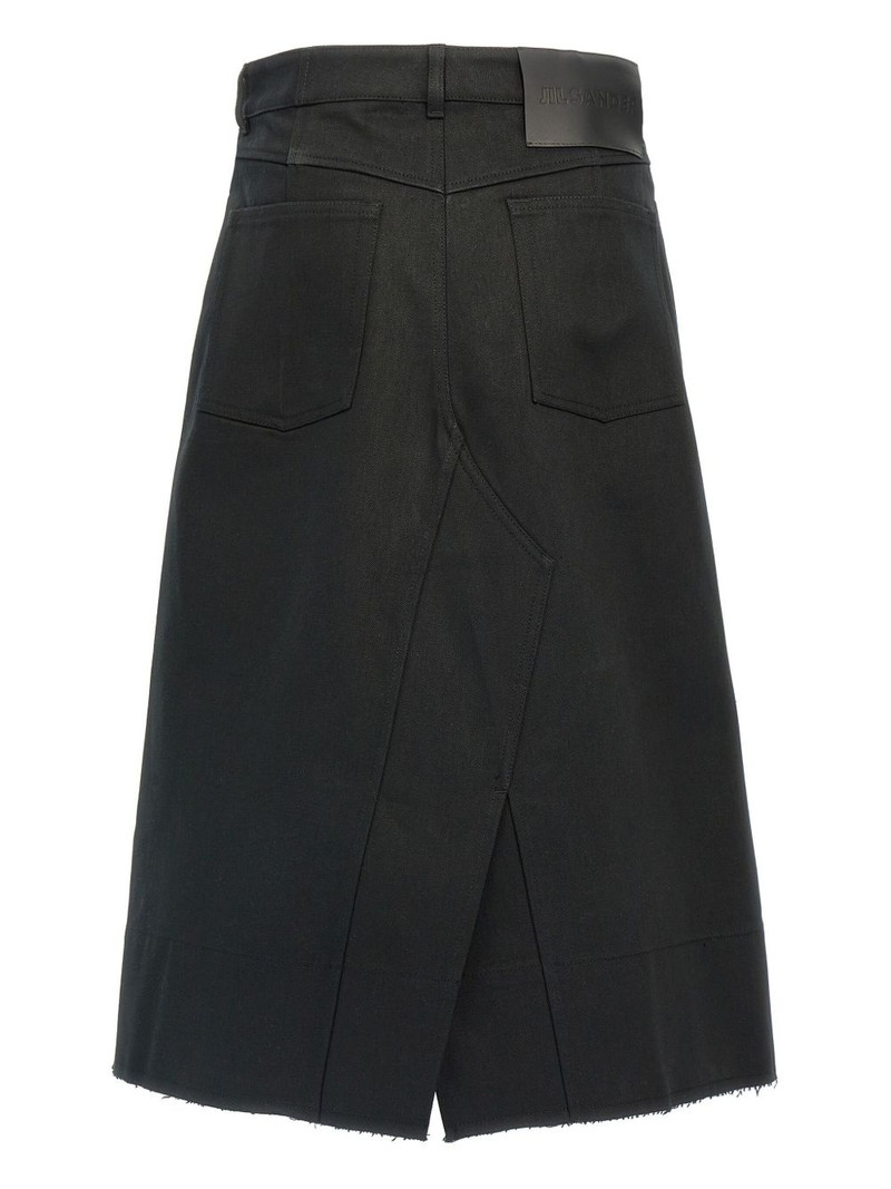Jil Sander denim midi skirt outlook