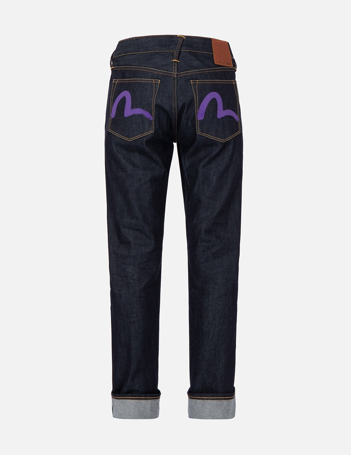 PURPLE SEAGULL CARROT FIT RAW DENIM JEANS #2017 - 1