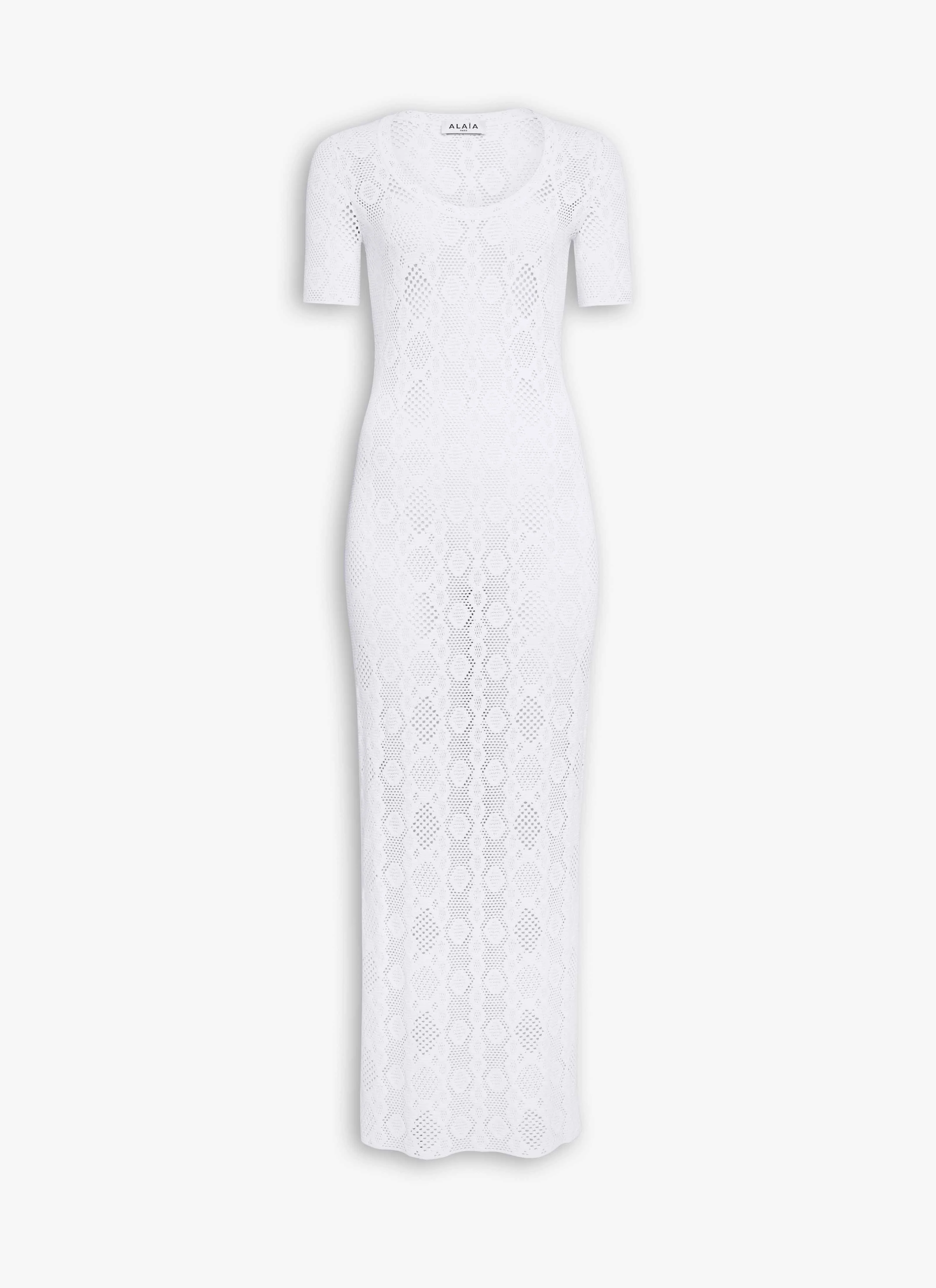 PYTHON LACE KNIT DRESS - 1