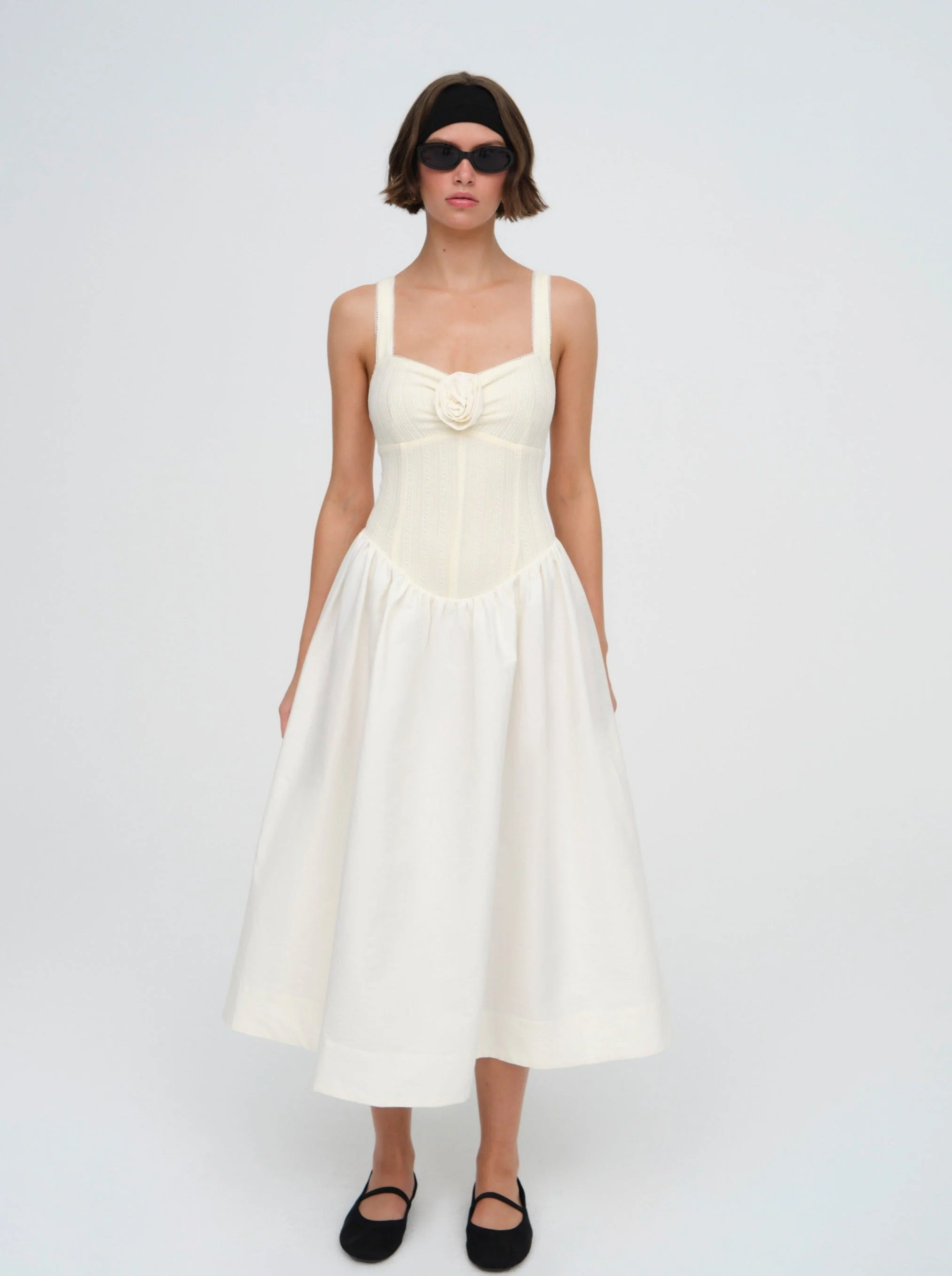 Billie Pointelle Midi Dress - 1