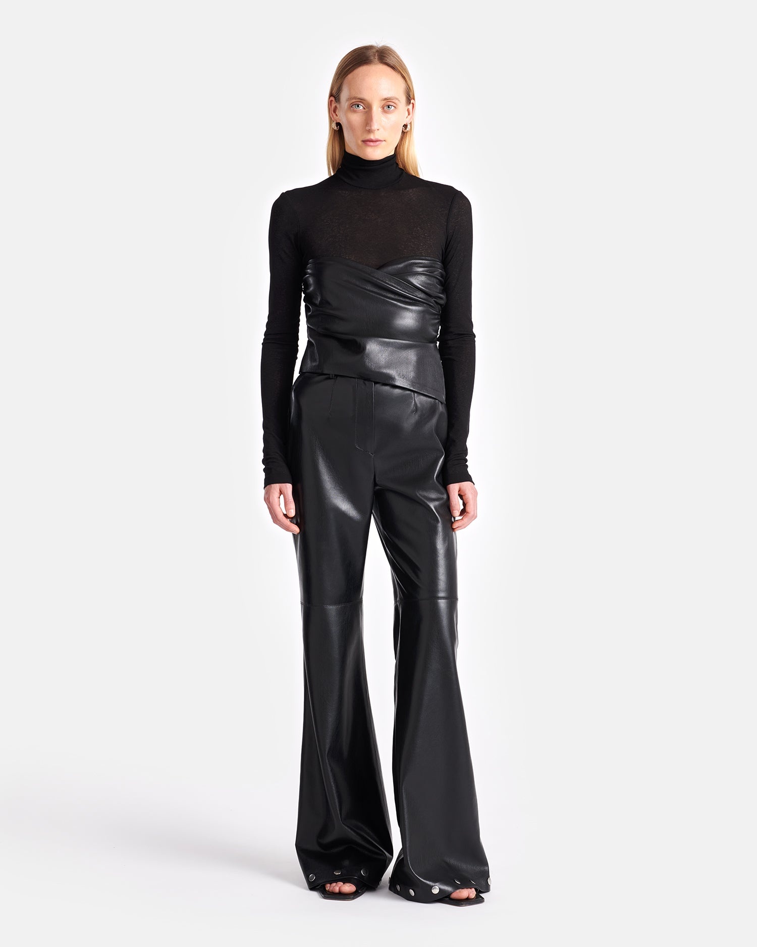 Mesh Jersey And Okobor™ Alt-Leather Top - 4