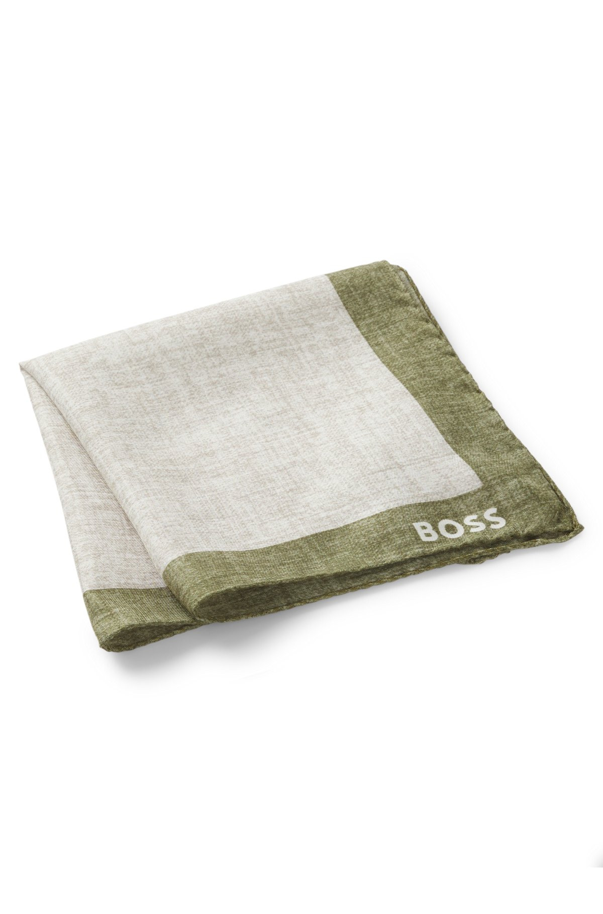 PRINTED POCKET SQUARE WITH LOGO BORDER - 3