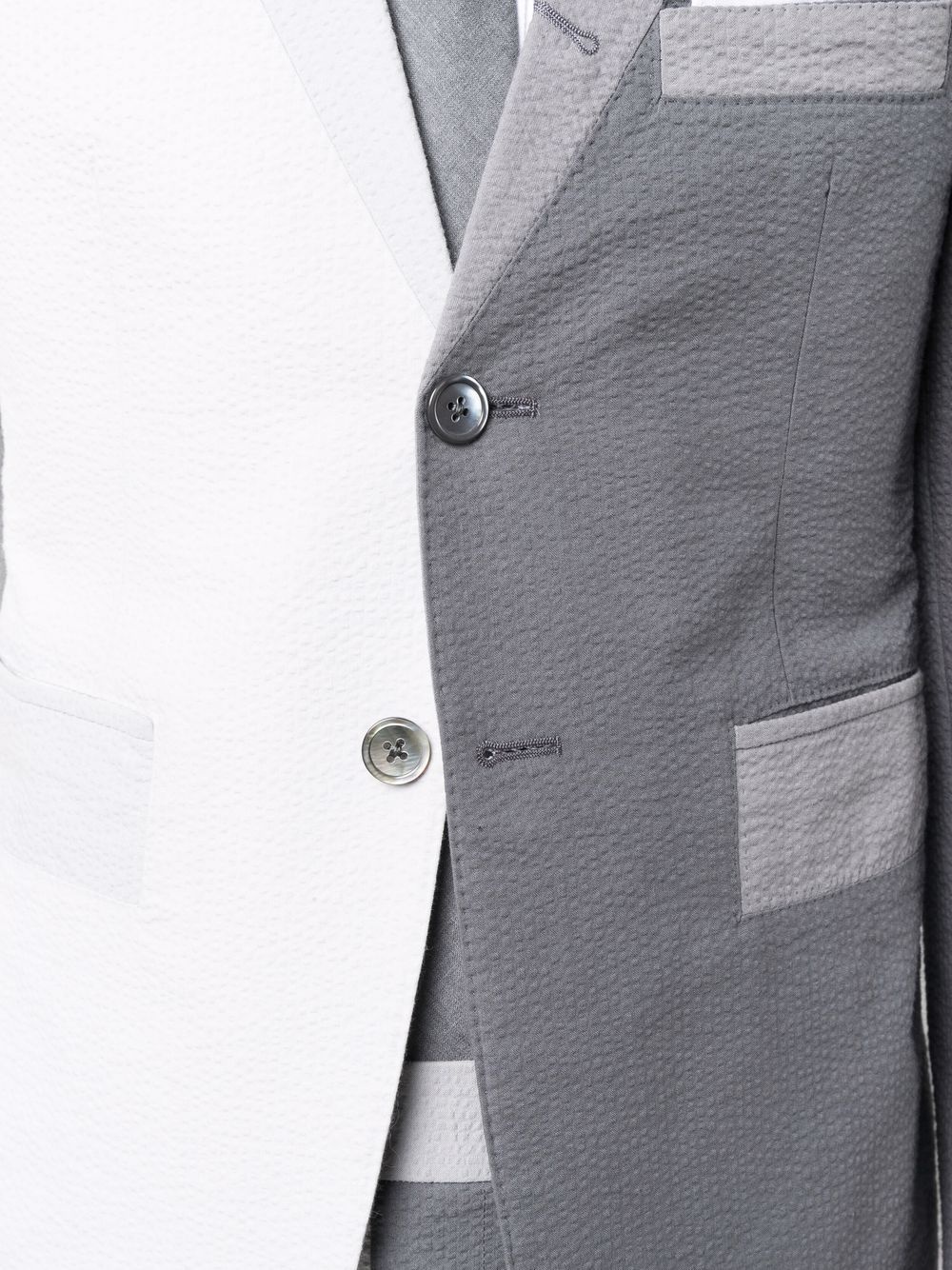 gradient colour-block trompe l'oeil-effect sport coat jacket - 5