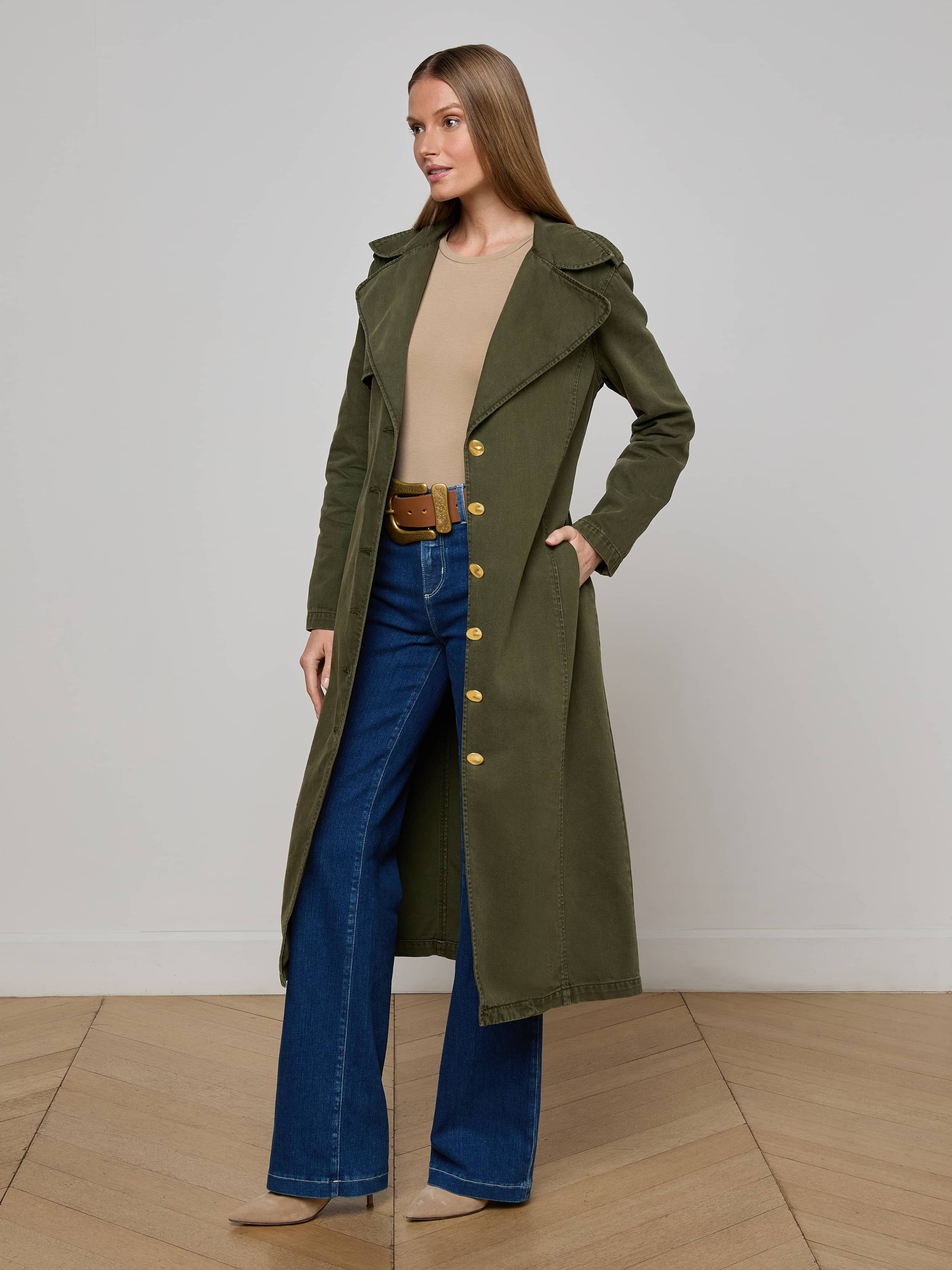 Zavia Denim Trench Coat - 3