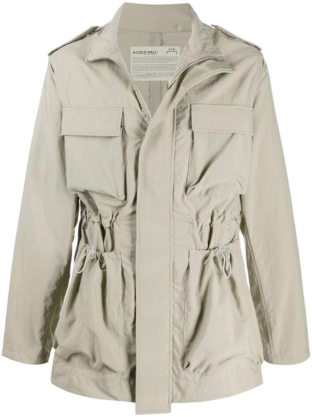 elasticated waist parka - 1