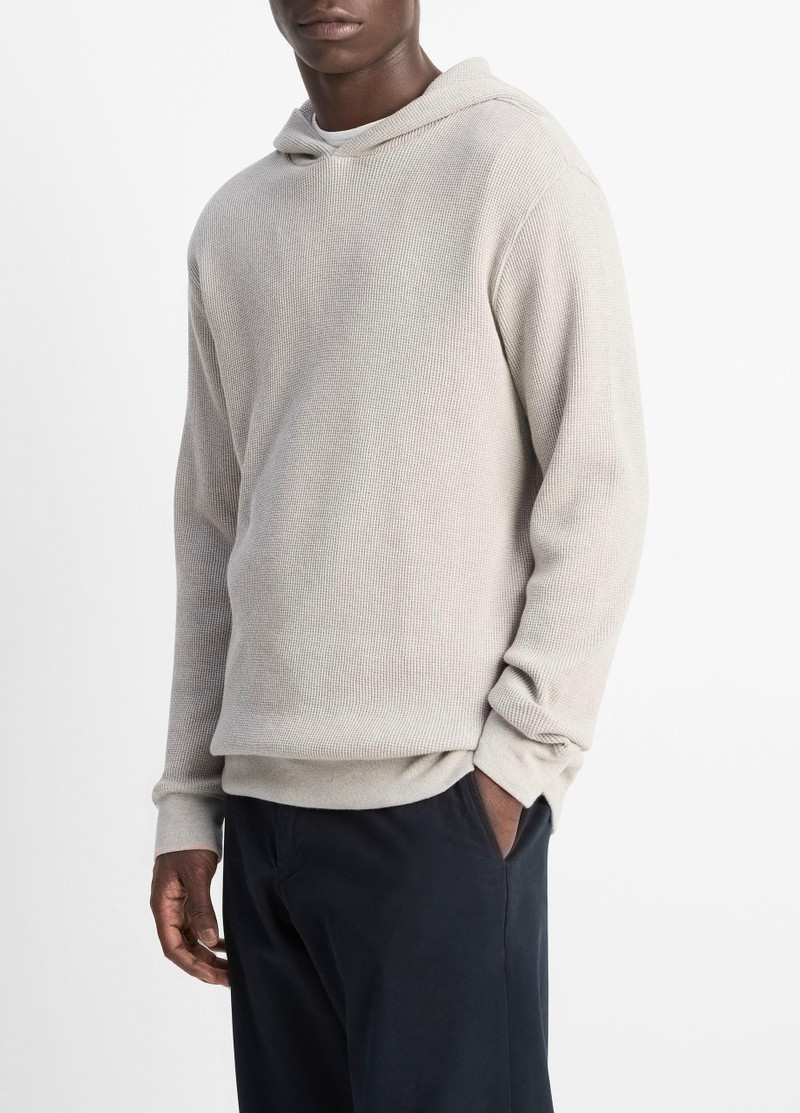 Mouliné Pima Cotton Thermal Hoodie 2