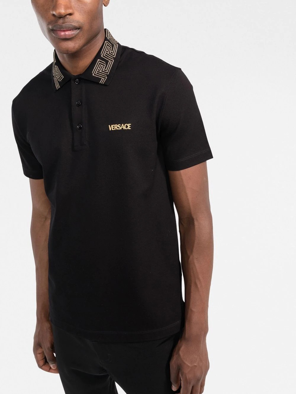 Greca collar polo shirt - 3