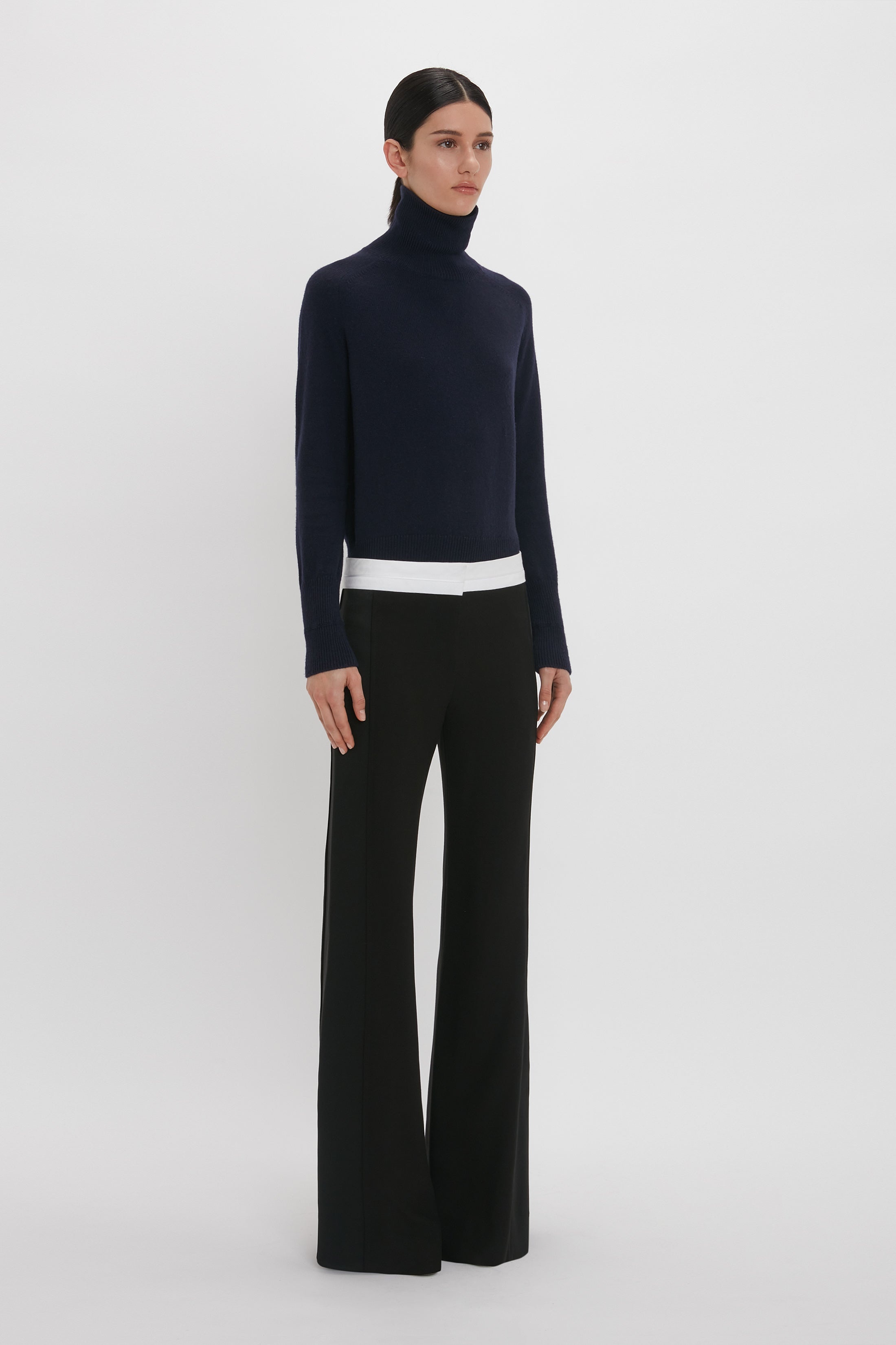 Side Panel Trouser In Black - 3