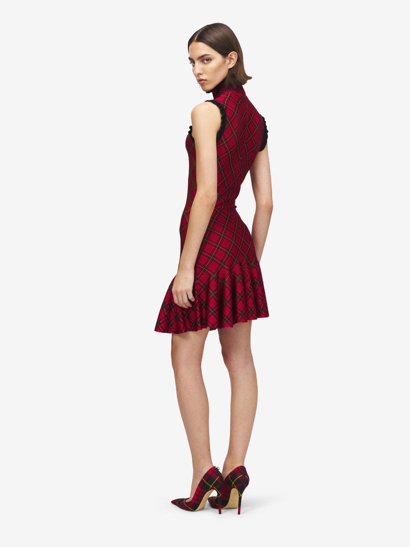 Tartan Jacquard Mini Dress 4