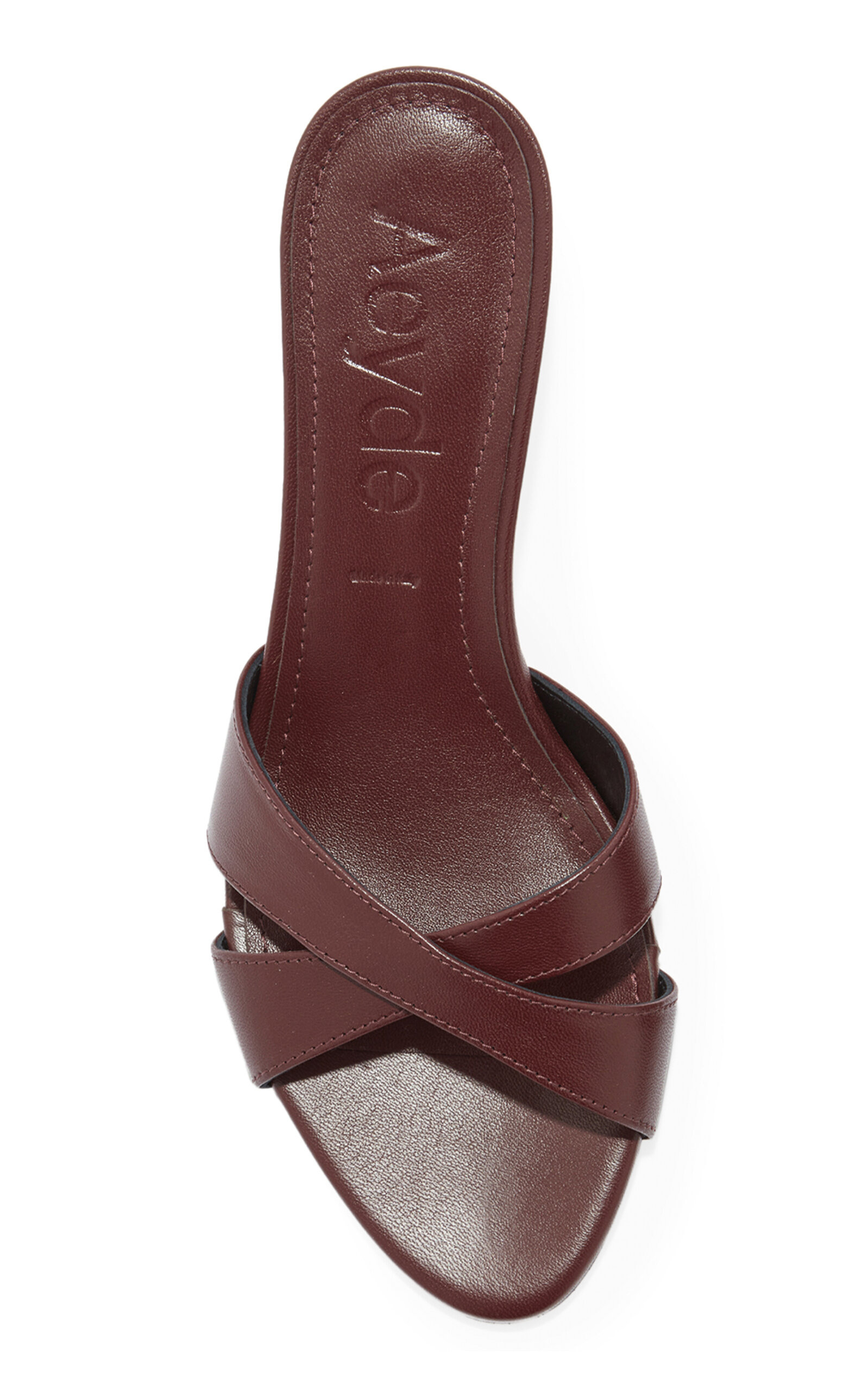Vero Leather Sandals burgundy - 3