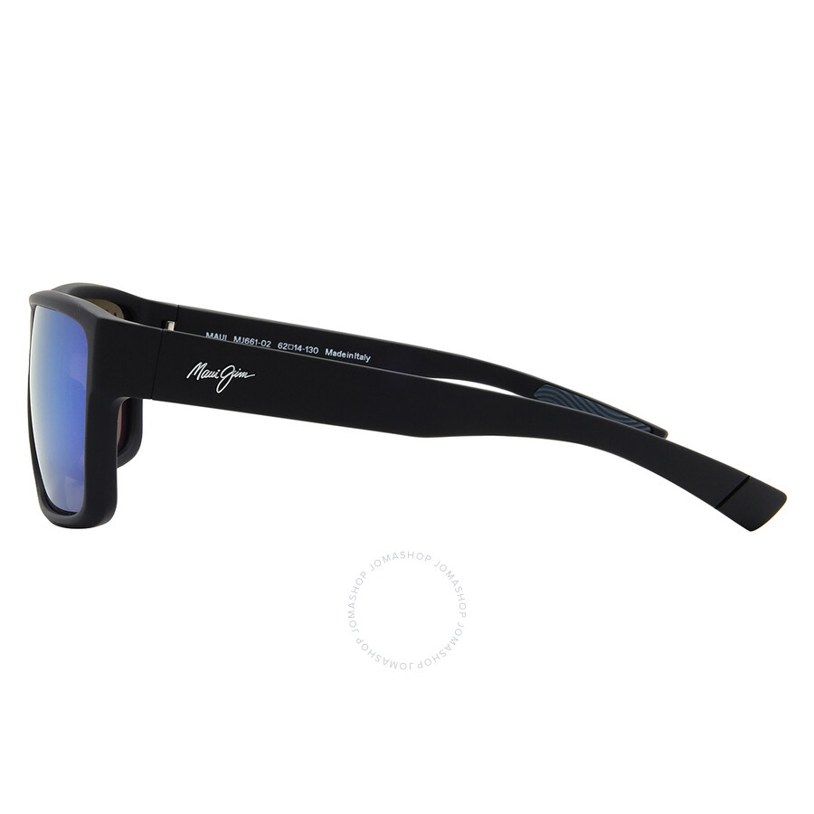 Maui Jim Uila Blue Hawaii Rectangular Men's Sunglasses B661-02 62 - 3