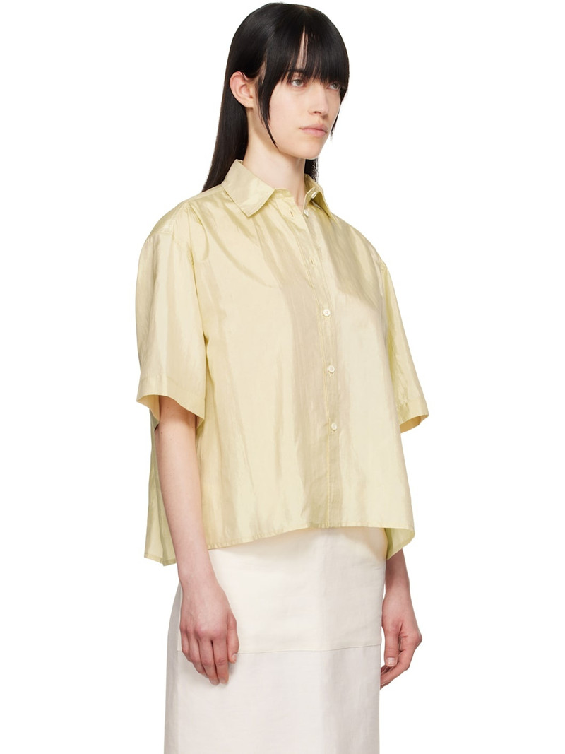 Yellow Spread Collar Shirt 2