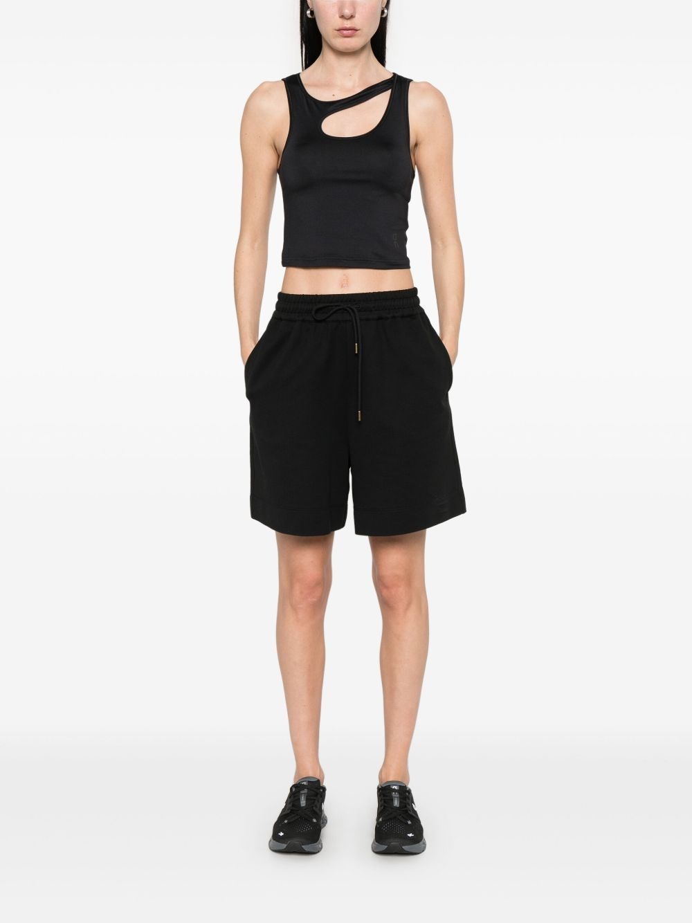 cotton track shorts - 2