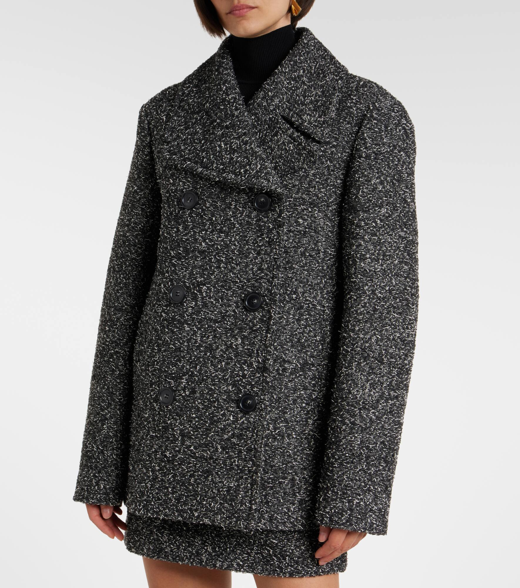 Olaf wool and cotton-blend coat - 6