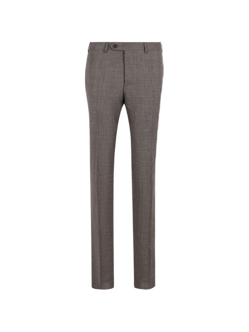 Canali checked button suit outlook