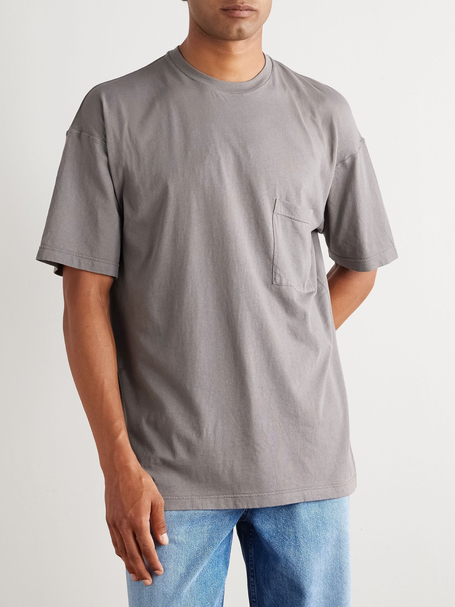 Niels Cotton-Jersey T-Shirt Gray - 3