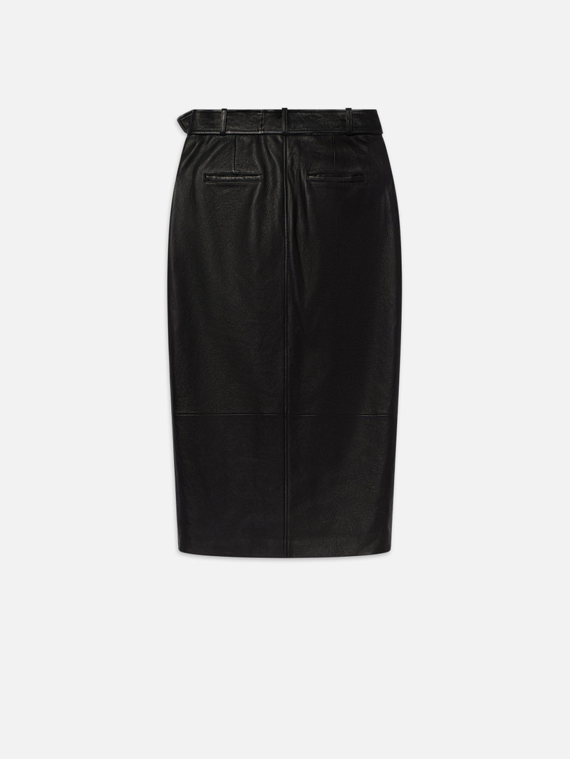 Biker Pencil Skirt in Black 3