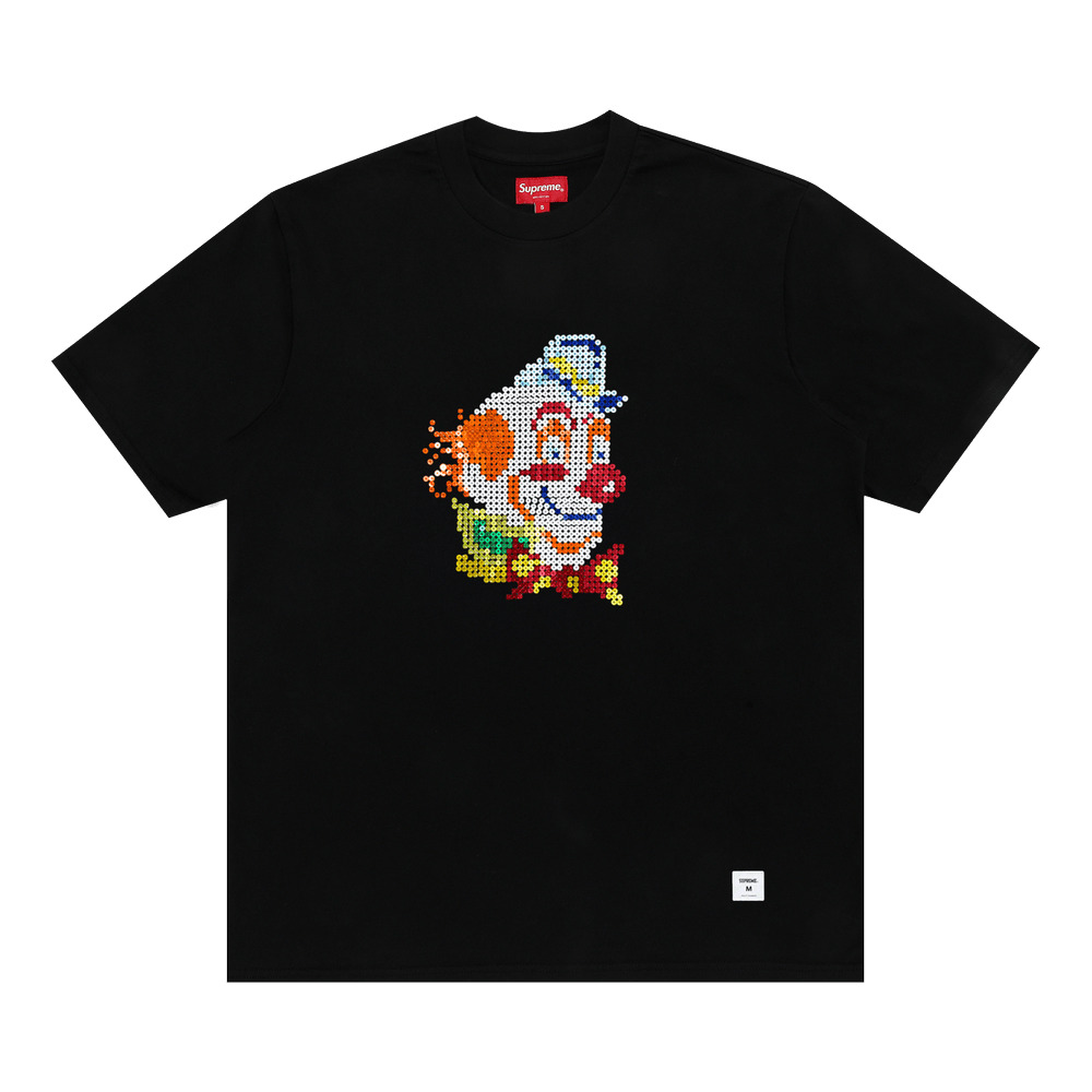 Supreme Clown Sequin Short-Sleeve Top 'Black' - 1