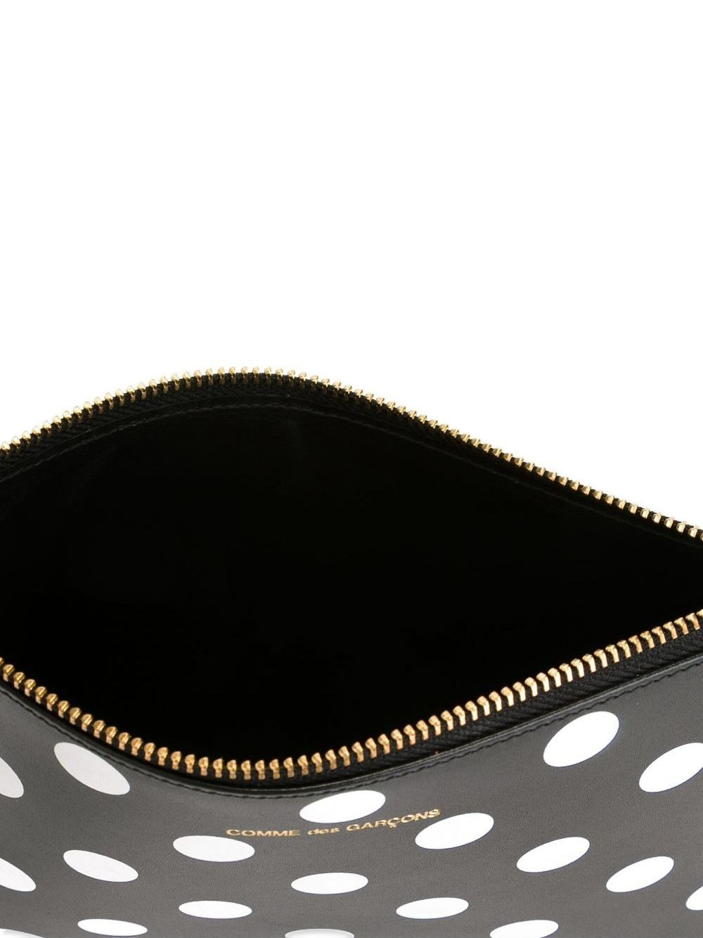 polka dot-printed zip-up pouch - 2