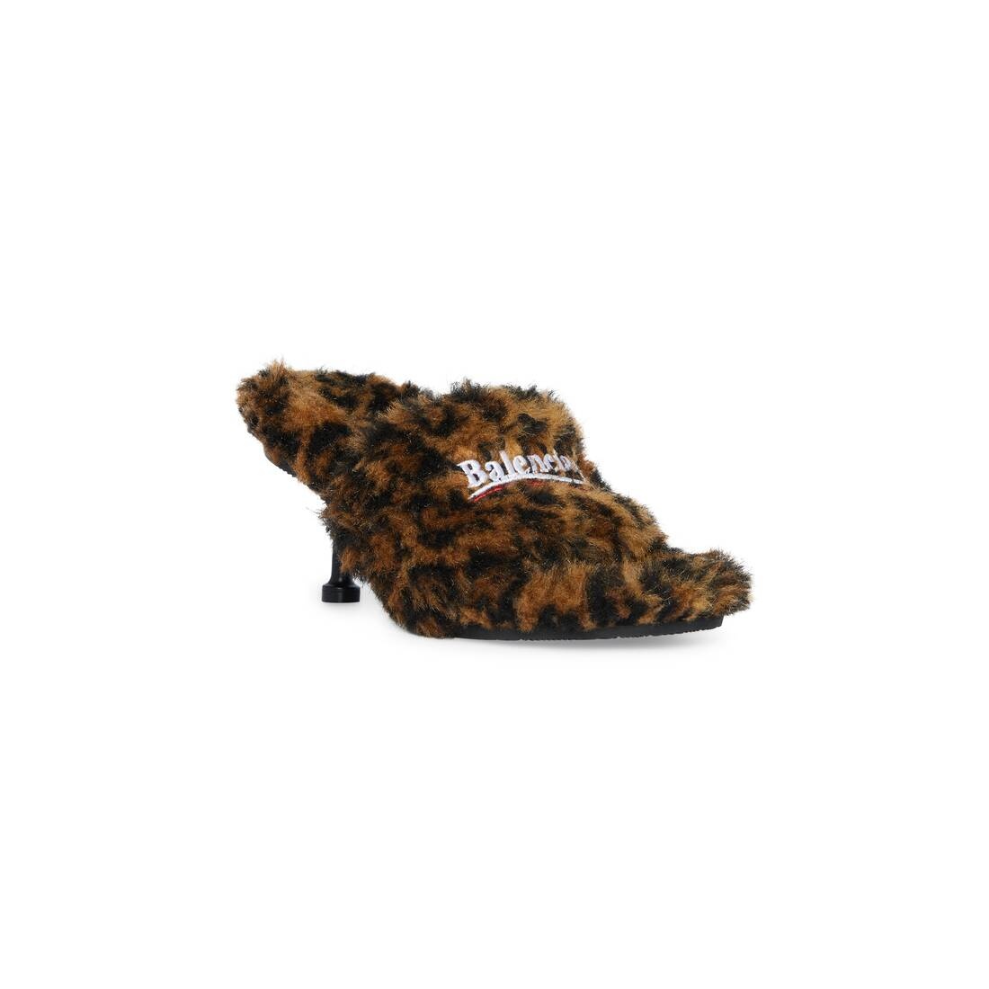 Women's Furry 80mm Sandal in Beige - 2