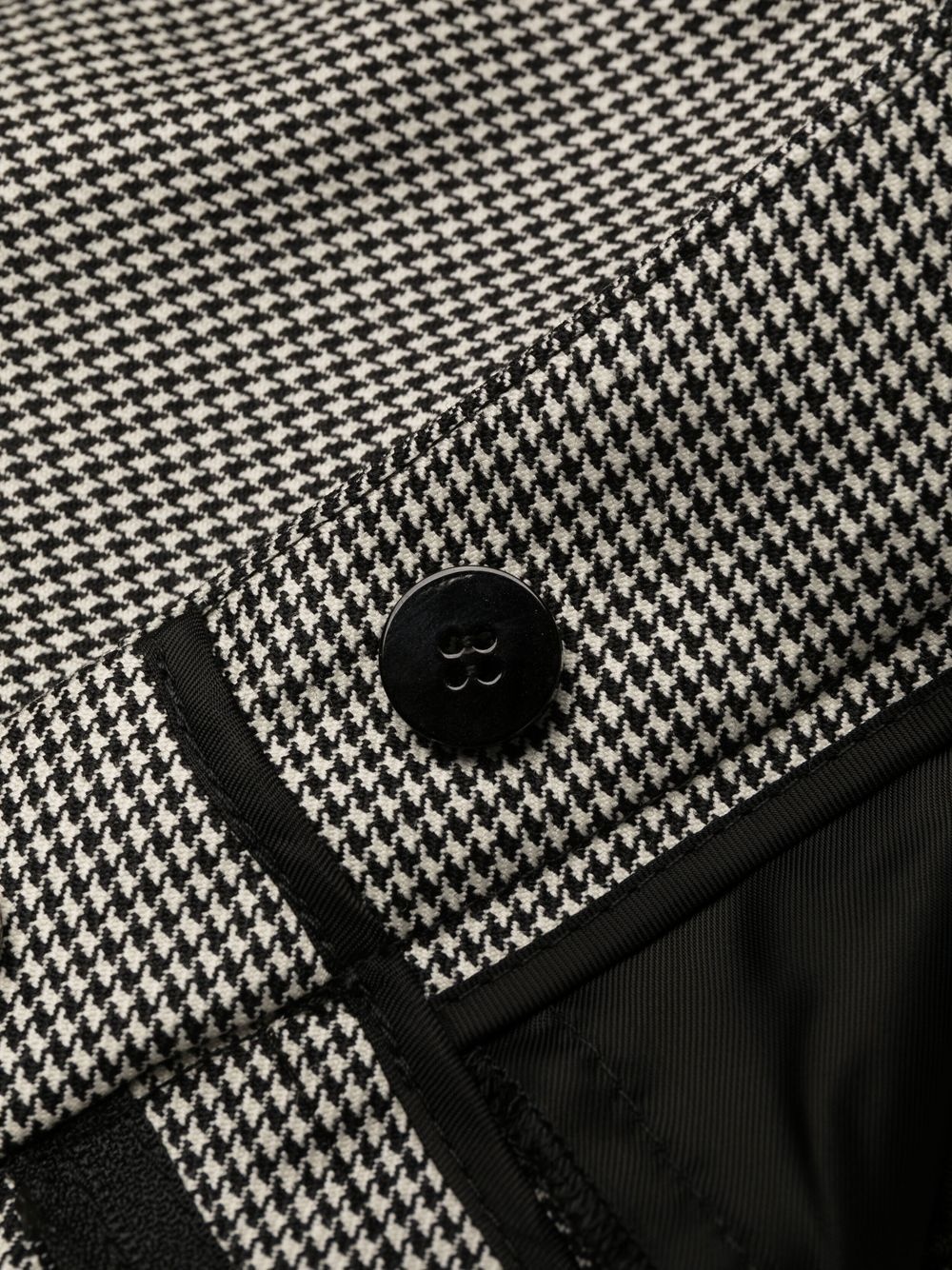 checked cropped slim-fit trousers - 8