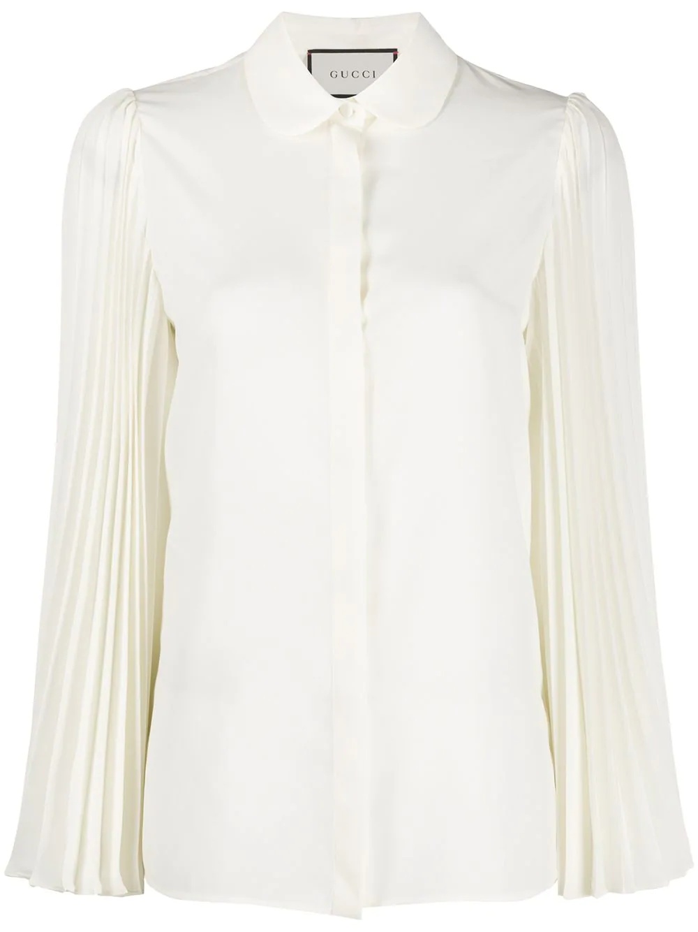 pleated sleeves shirt - 1