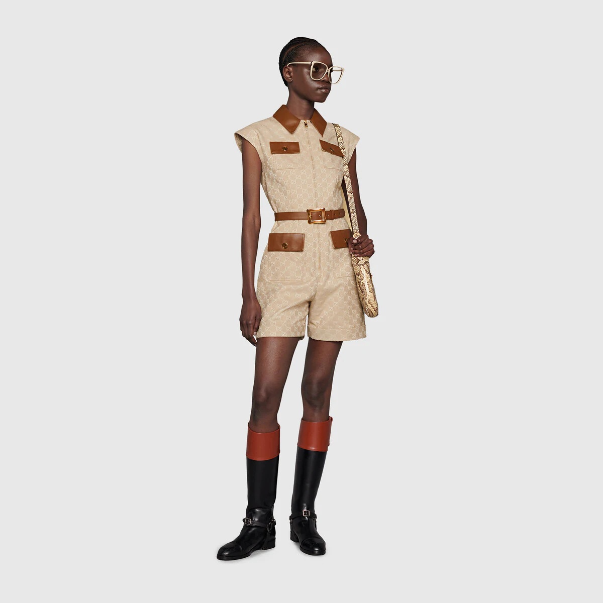 Gucci 100 GG canvas jumpsuit - 2